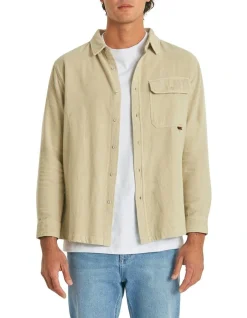 Nomadic Paradise Boxcar Overshirt In Beige