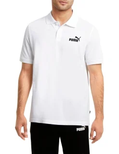 Puma Essential Pique Polo In White