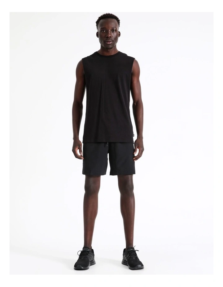 Calvin Klein Stretch Woven Gym Shorts In Black - Image 2