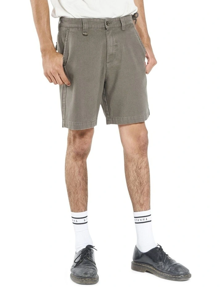 Thrills Control Military Short In Khaki