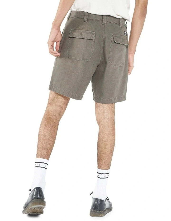 Thrills Control Military Short In Khaki - Image 2