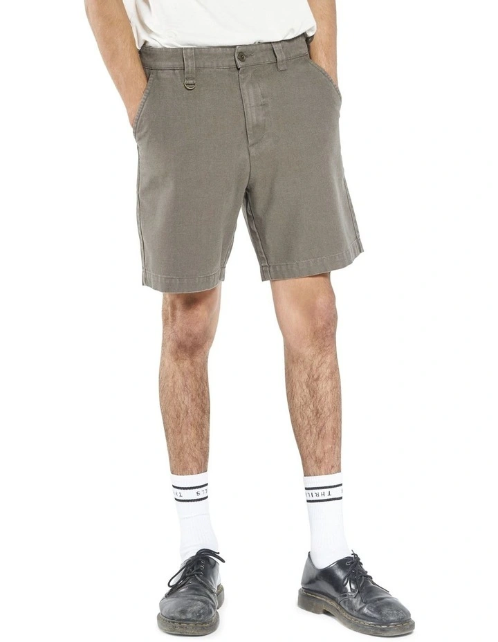 Thrills Control Military Short In Khaki - Image 4
