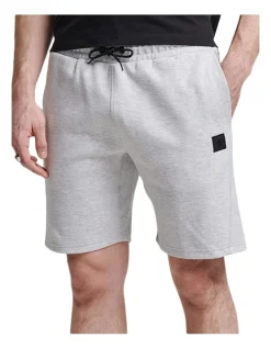 Superdry Code Code Tech Short In Cadet Grey Marl