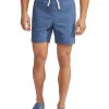 Oxford Toby Linen Cotton Shorts In Blue