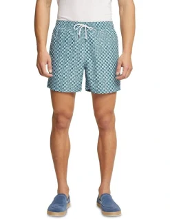 Oxford Reece Swim Board Shorts In Blue