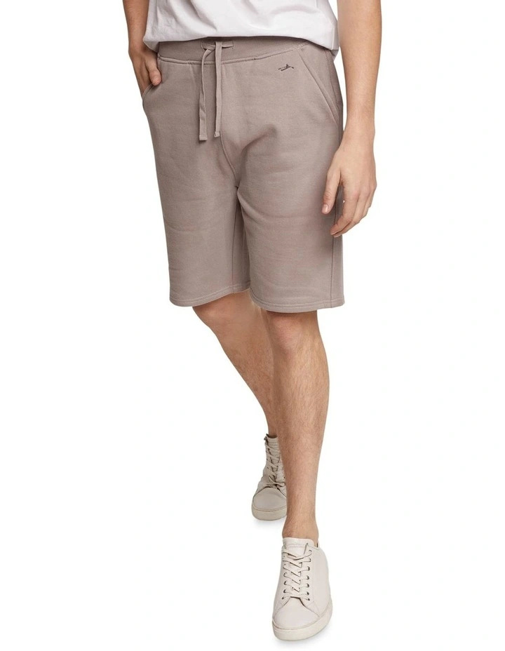 Oxford Isak Jersey Shorts In Putty Brown - Image 4
