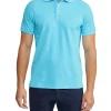 Oxford Mark Pique Polo In Bright Blue