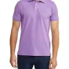 Oxford Mark Pique Polo In Purple