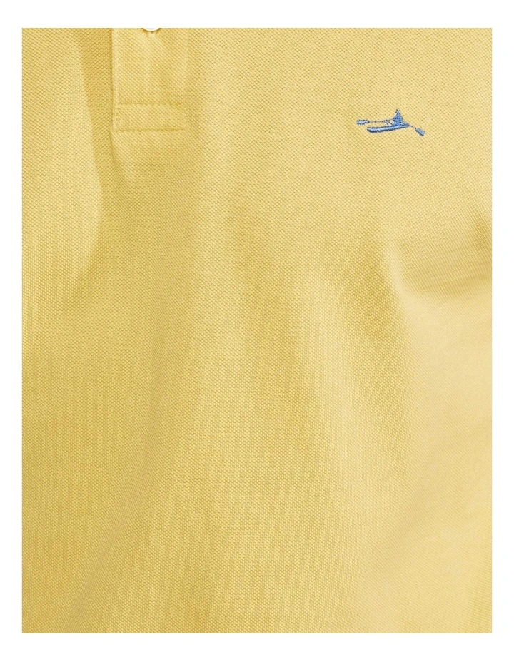 Oxford Mark Pique Polo In Yellow - Image 6