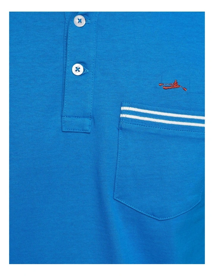 Oxford Nickson Tipping Jersey Polo In Blue - Image 6