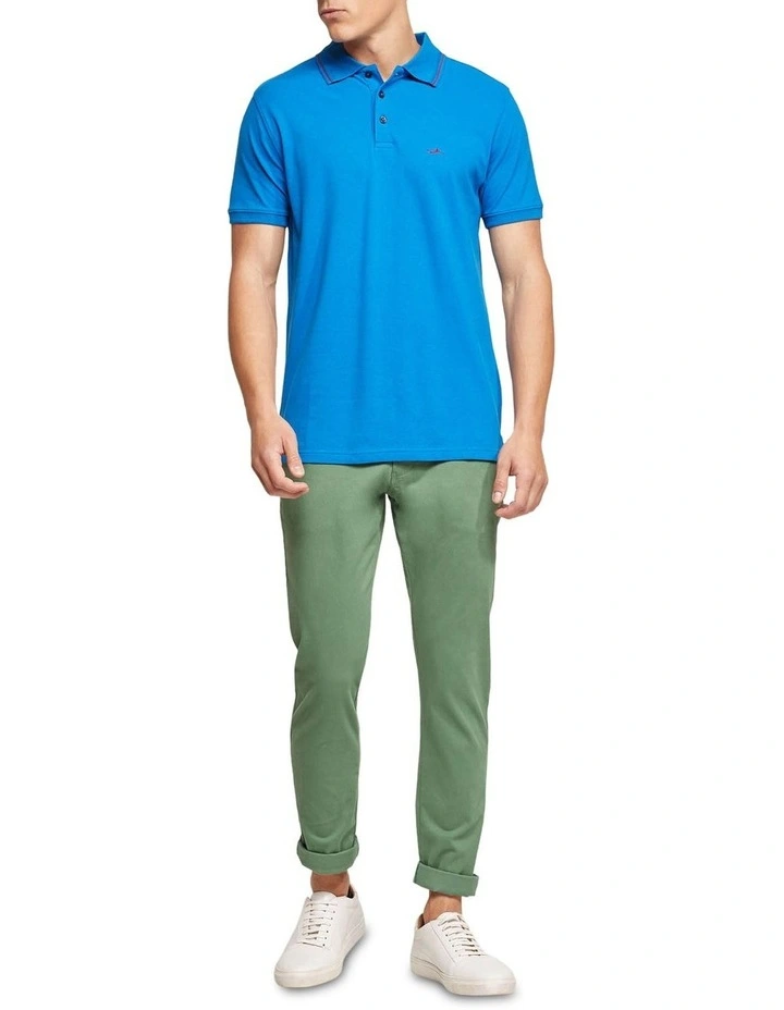 Oxford Jamie Pique Polo In Blue - Image 5