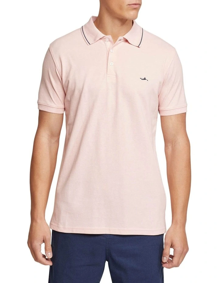 Oxford Jamie Pique Polo In Pink