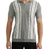 Oxford Finnigan Knitted Polo In Grey