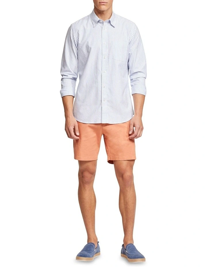 Oxford Portland Regular Fit Striped Shirt In Blue - Image 5