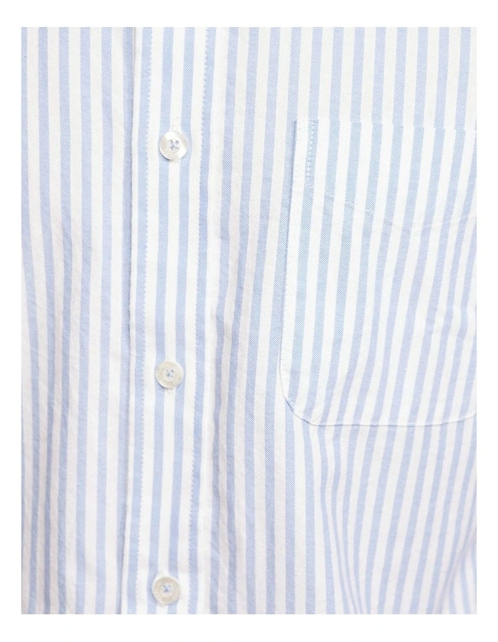 Oxford Portland Regular Fit Striped Shirt In Blue - Image 6