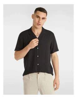 Yd. Ezekiel Viscose Shirt In Black
