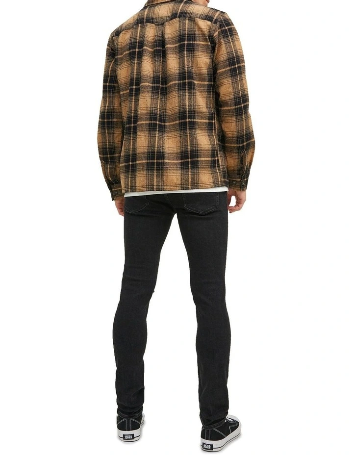 Jack & Jones Liam Original Skinny Fit Jeans In Black Denim 2 Jack & Jones Liam Original Skinny Fit Jeans In Black Denim - Image 2