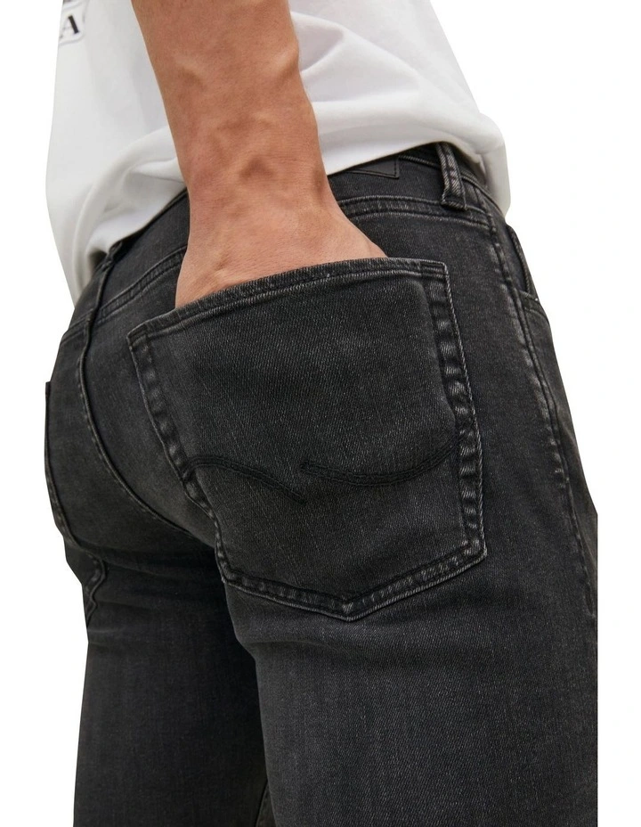 Jack & Jones Glenn Original Slim Fit Jeans In Black 4 Jack & Jones Glenn Original Slim Fit Jeans In Black - Image 4