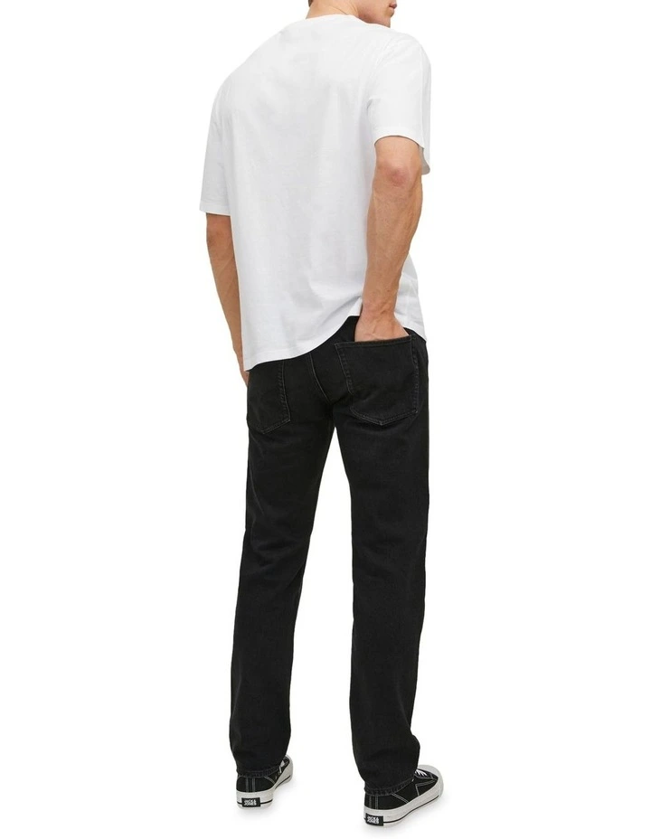 Jack & Jones Mike Original Breaks Jeans In Black Denim 2 Jack & Jones Mike Original Breaks Jeans In Black Denim - Image 2