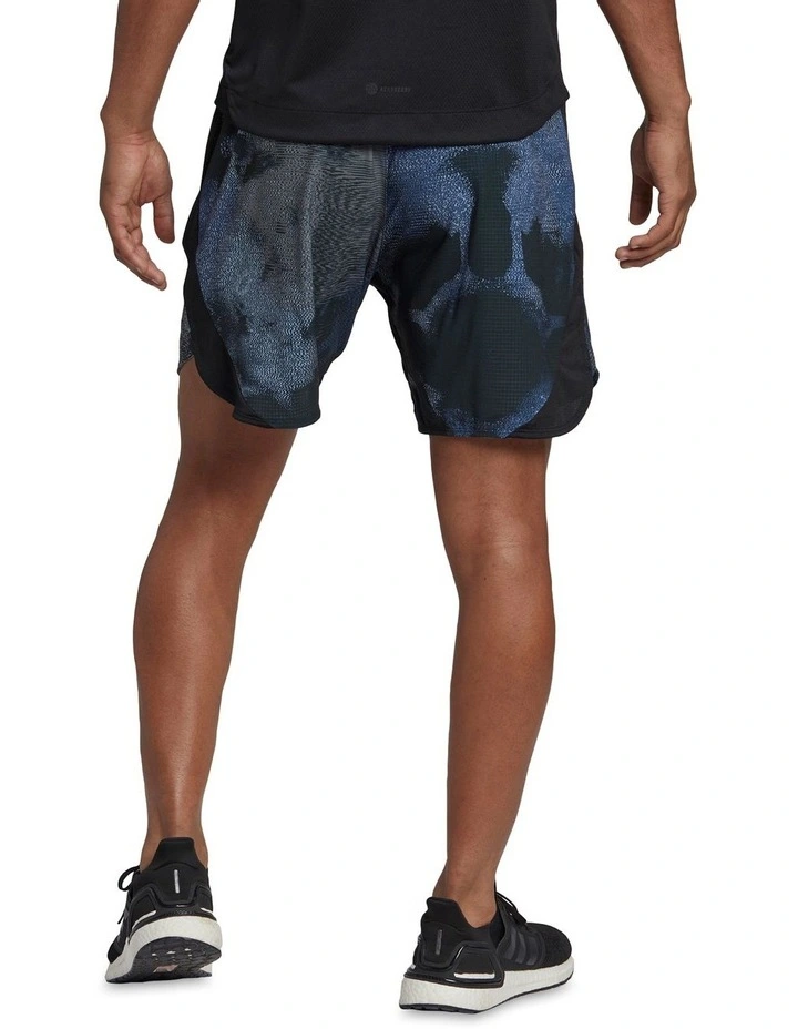 ADIDAS D4T HIIT Allover Print Training Shorts In Black Multi 2 ADIDAS D4T HIIT Allover Print Training Shorts In Black Multi - Image 2