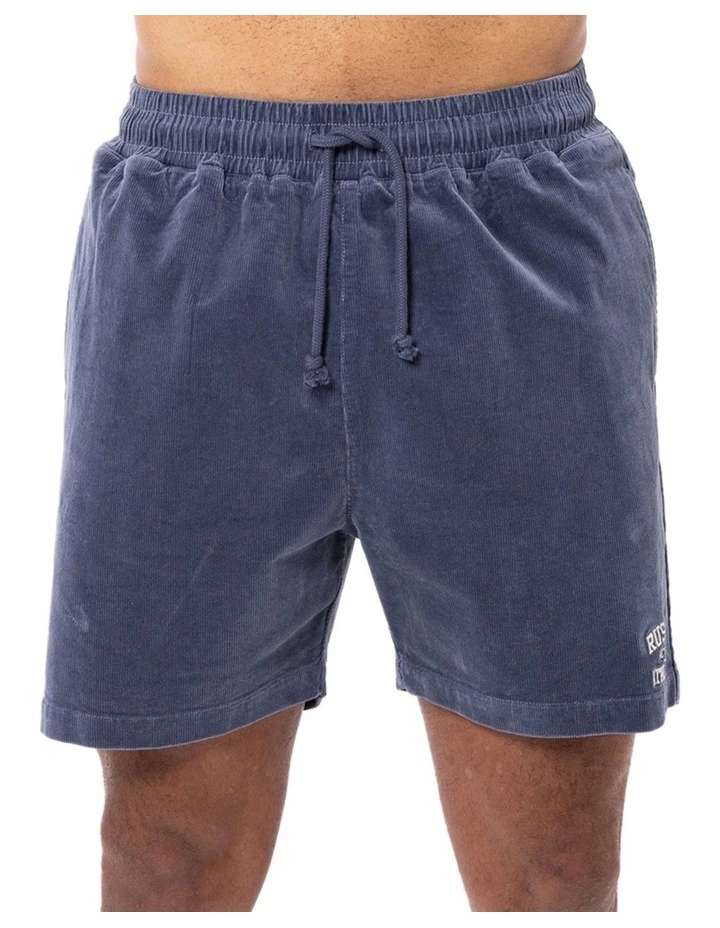 Russell Athletic Baby Cord Short In Blue - Image 2