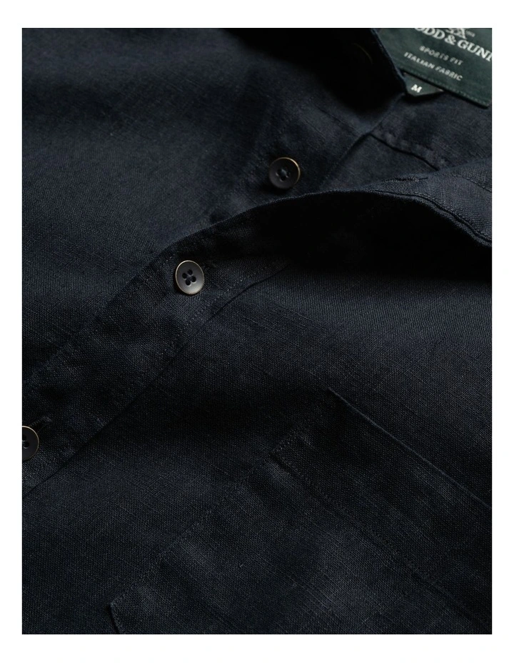 Rodd & Gunn Coromandel Sports Fit Shirt In Midnight - Image 5
