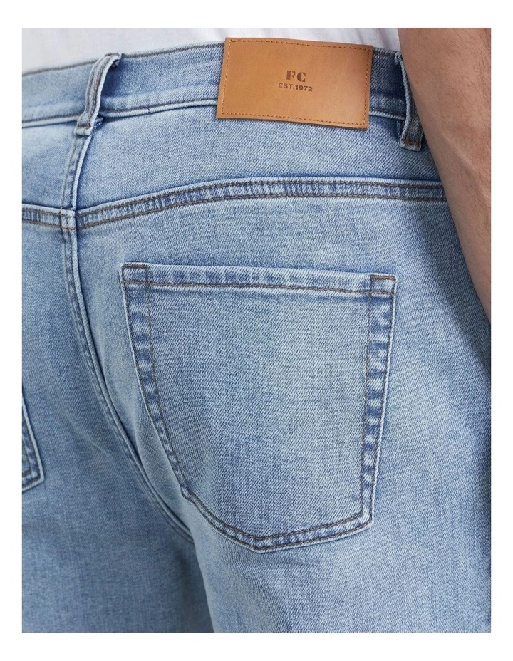 French Connection Cropped Straight Jean In Light Blue - Image 3