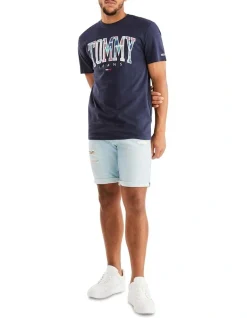 Tommy Jeans Scanton Denim Light Short In Blue