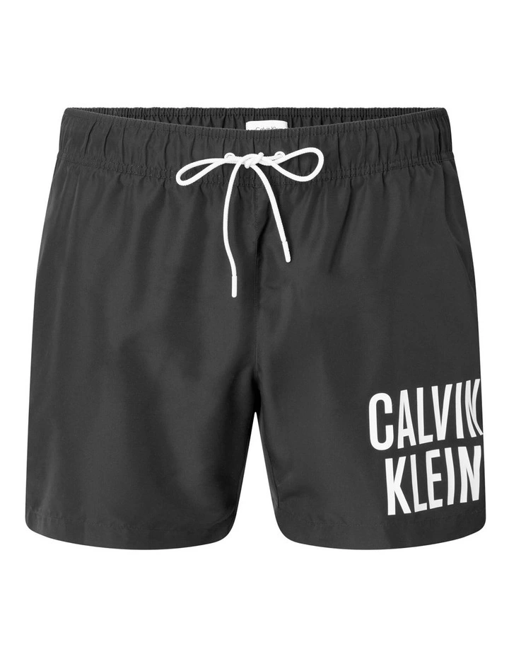 Calvin Klein Intense Power Logo Swimshort In Black - Image 4