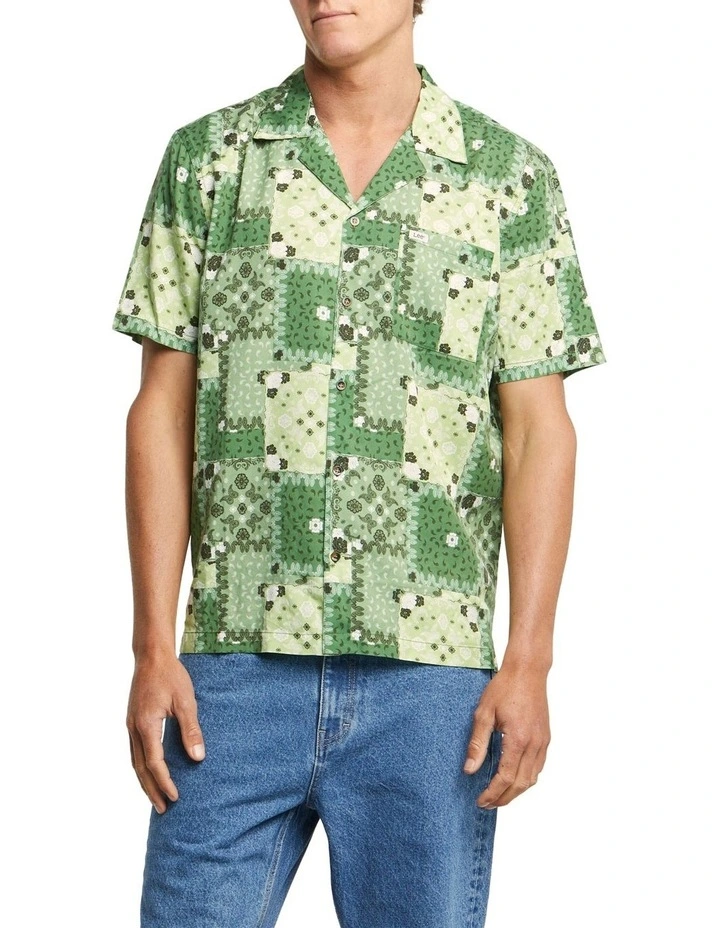 Lee Holiday Shirt In Green Bandana