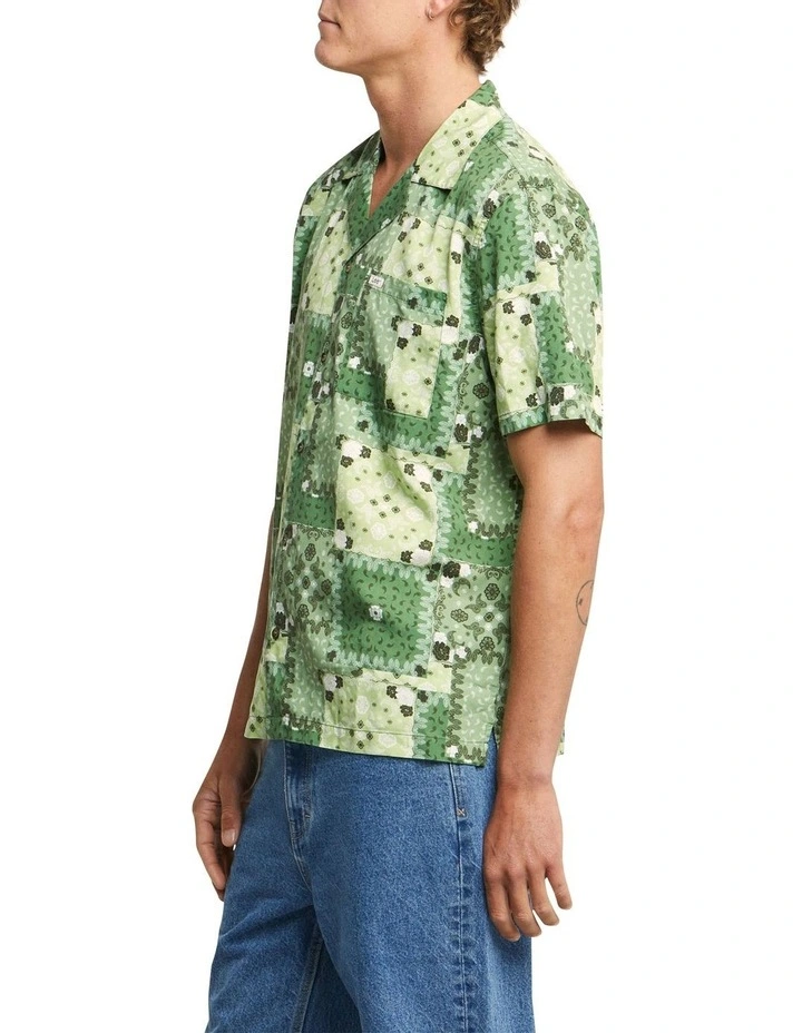 Lee Holiday Shirt In Green Bandana - Image 3