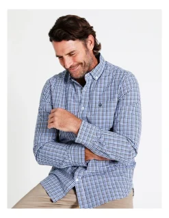 Reserve Turner Long Sleeve Check Shirt In Blue