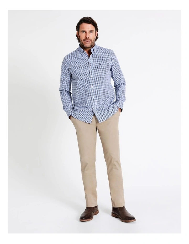 Reserve Turner Long Sleeve Check Shirt In Blue 7 Reserve Turner Long Sleeve Check Shirt In Blue - Image 7