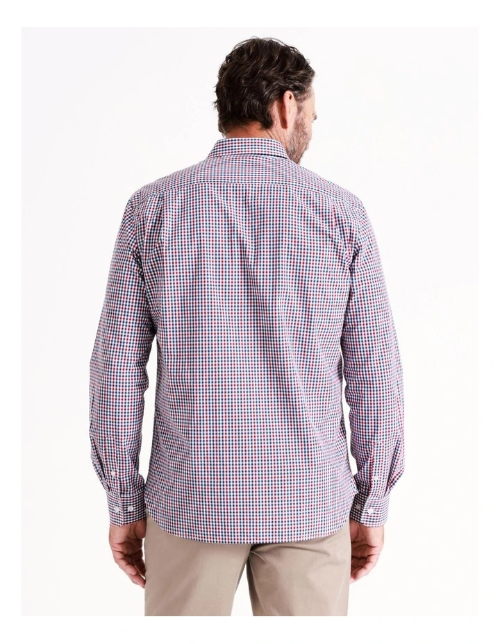 Reserve Turner Long Sleeve Check Shirt In Red - Image 5