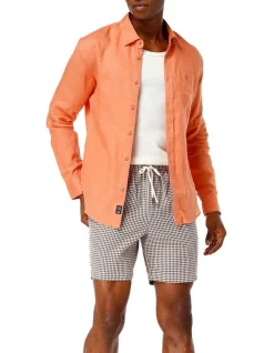 Coast Clothing Co Herringbone Shorts In Multi