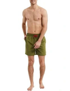 Coast Clothing Co Essential Boardshorts In Olive