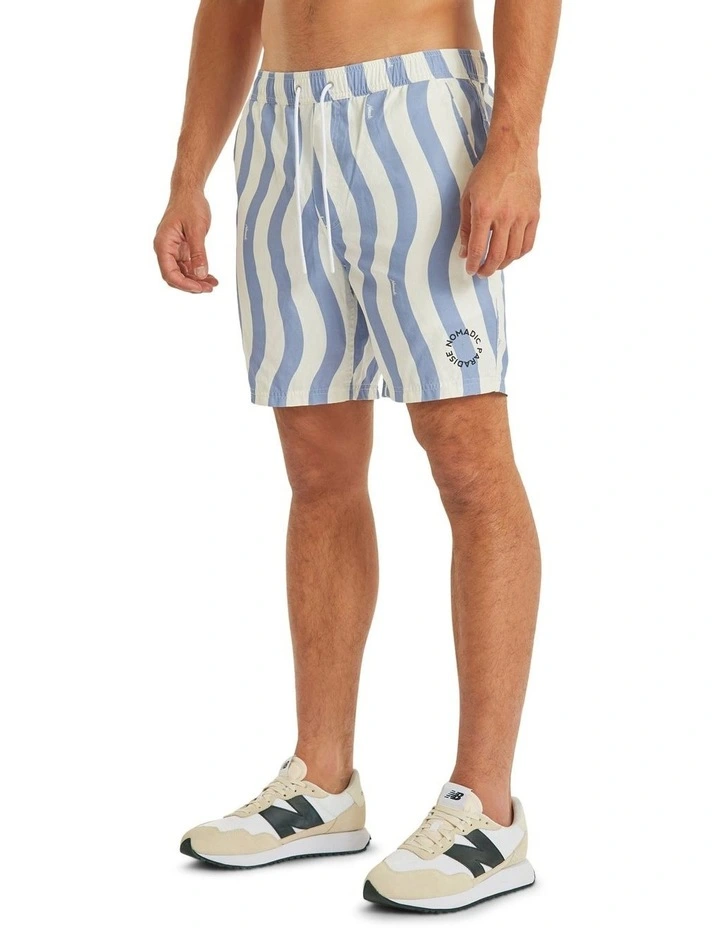 Nomadic Paradise Sleepless Beach Shorts In Blue - Image 5