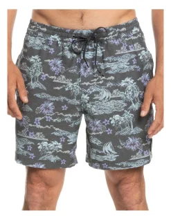 Quiksilver Volley 17" Boardshort In Grey