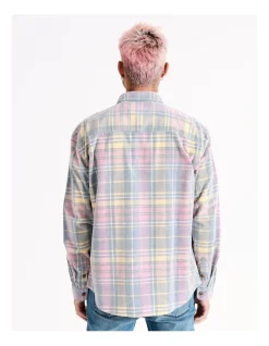 Kenji Copernicus Cord Check Long Sleeve Overshirt In Multi 11 Kenji Copernicus Cord Check Long Sleeve Overshirt In Multi -Nena & Pasadena Sales 960257710 5 720x928