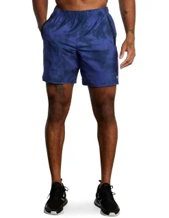 RVCA Yogger IV 17" Elastic Shorts In Purple