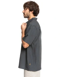 Alternative view of Quiksilver Waterman Centinela Short Sleeve Shirt In Black