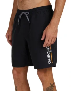 Alternative view of Quiksilver Balance Volley 18" Swim Shorts In Black