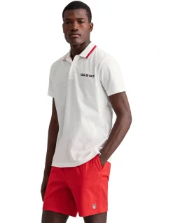 Gant Retro Shield Polo In White