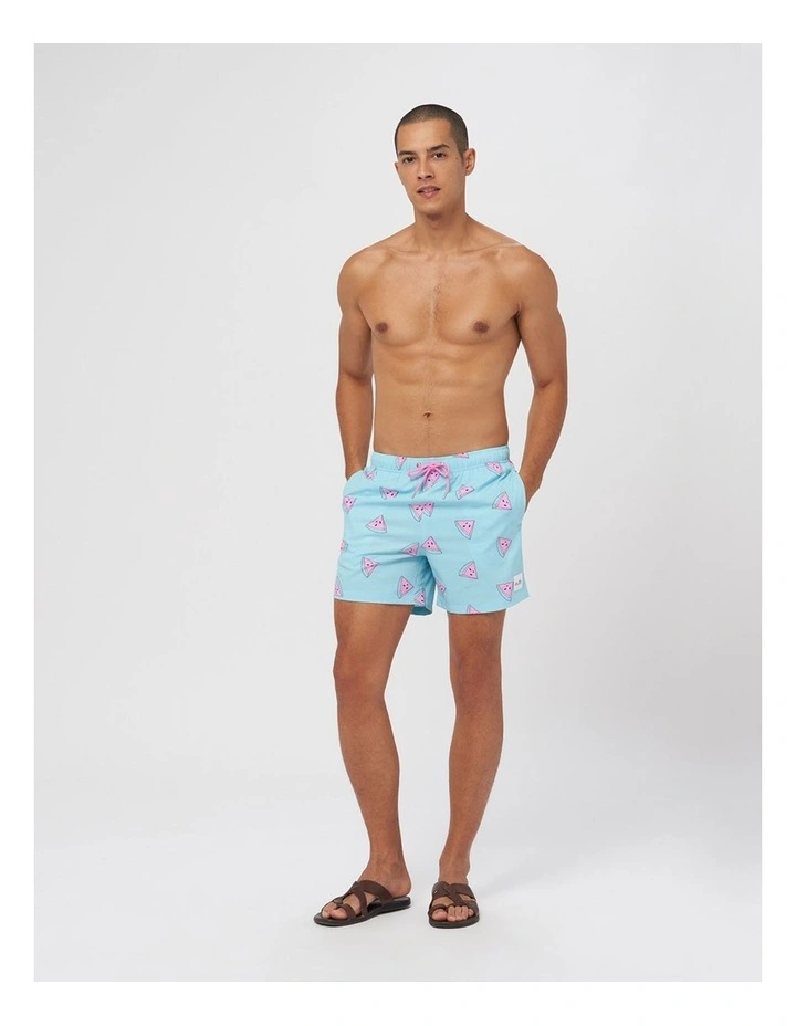 Eubi Signature Swim Shorts In Pale Blue