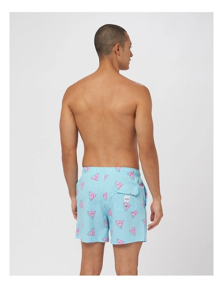 Eubi Signature Swim Shorts In Pale Blue - Image 2