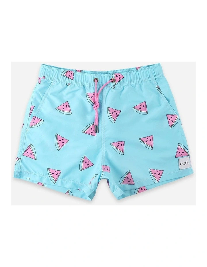 Eubi Signature Swim Shorts In Pale Blue - Image 5