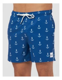 Eubi Signature Swim Shorts In Navy
