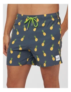 Eubi Signature Swim Shorts In Grey