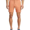 Oxford Tom Stretch Cotton Shorts In Orange