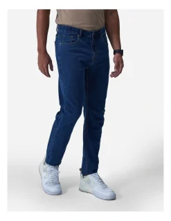 Bottoms Lab Air-Flex Jeans In Washed Blue